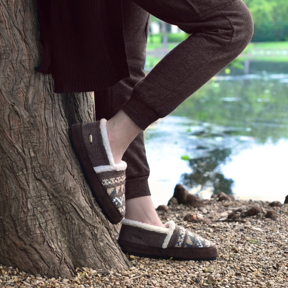 Nordische Frauen inspiriert Moccasin Slipper