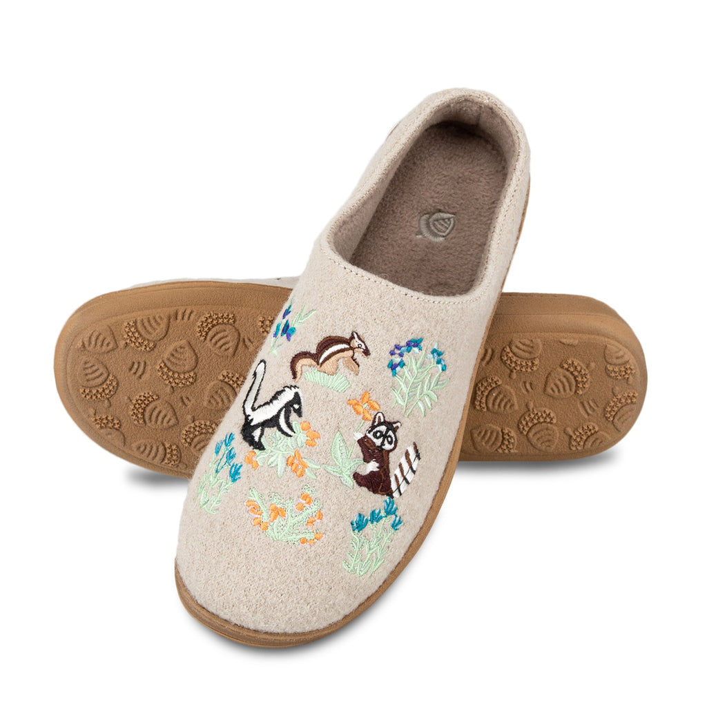 Frauen bestickt gekocht Wolle Clog