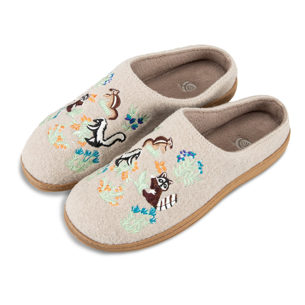 Frauen bestickt gekocht Wolle Clog