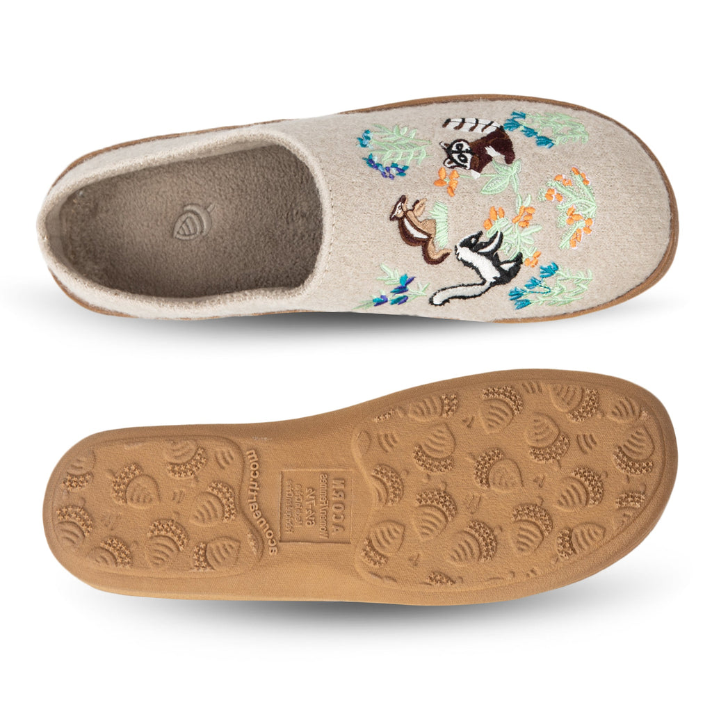 Frauen bestickt gekocht Wolle Clog