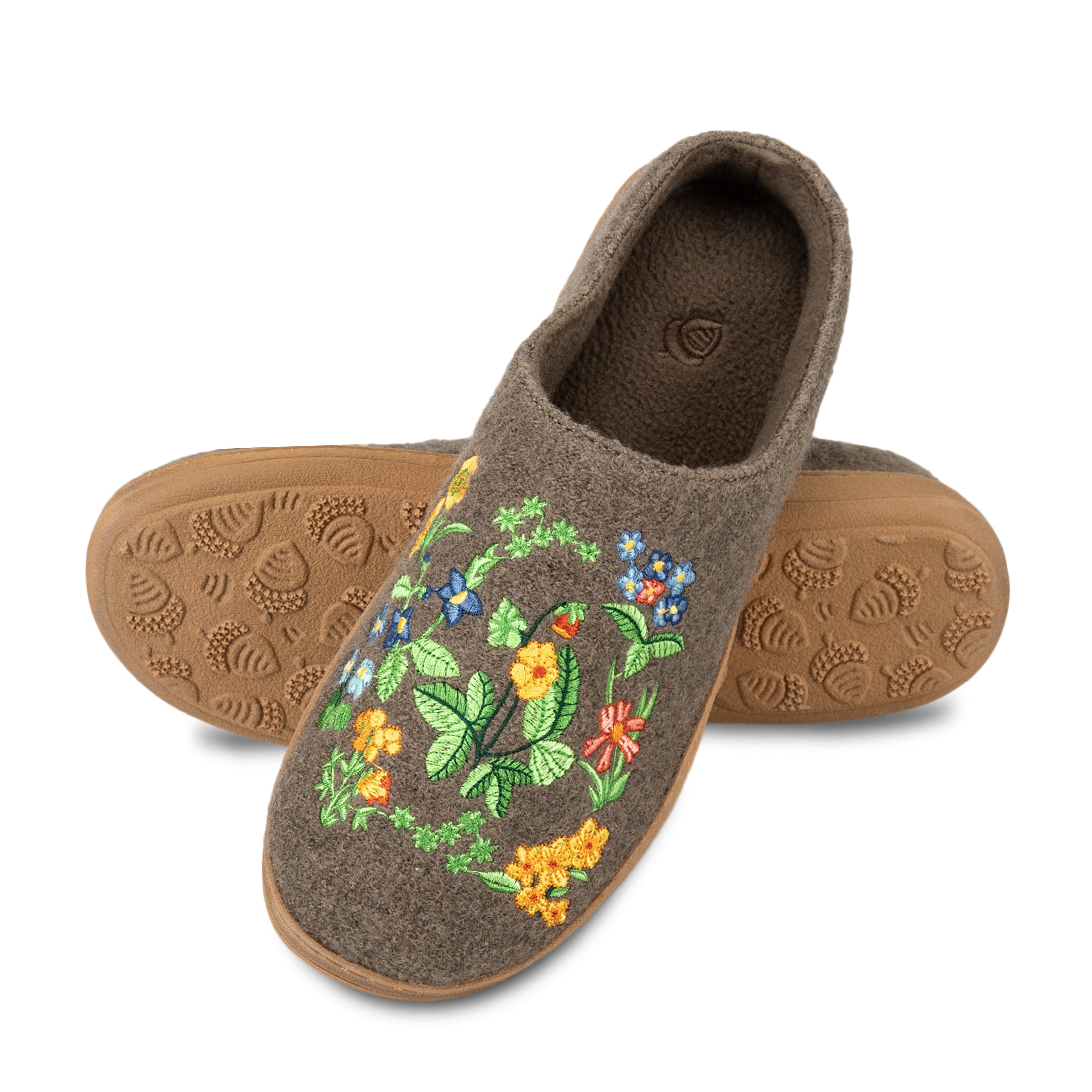 Frauen bestickt gekocht Wolle Clog