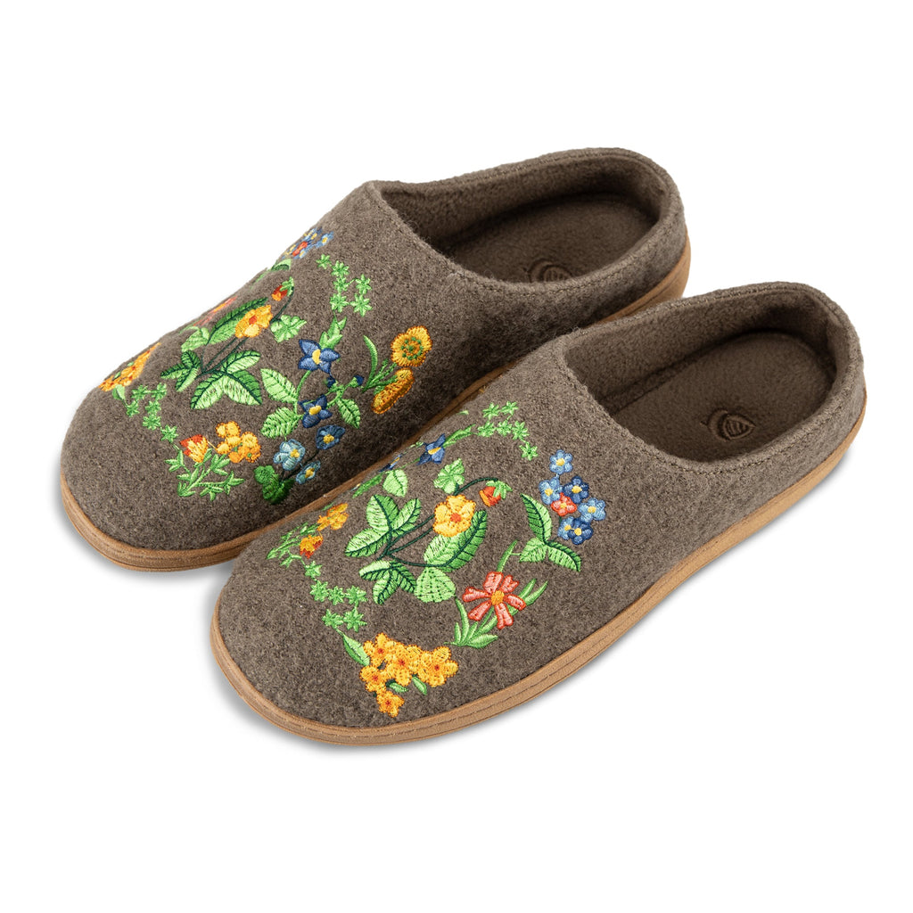 Frauen bestickt gekocht Wolle Clog