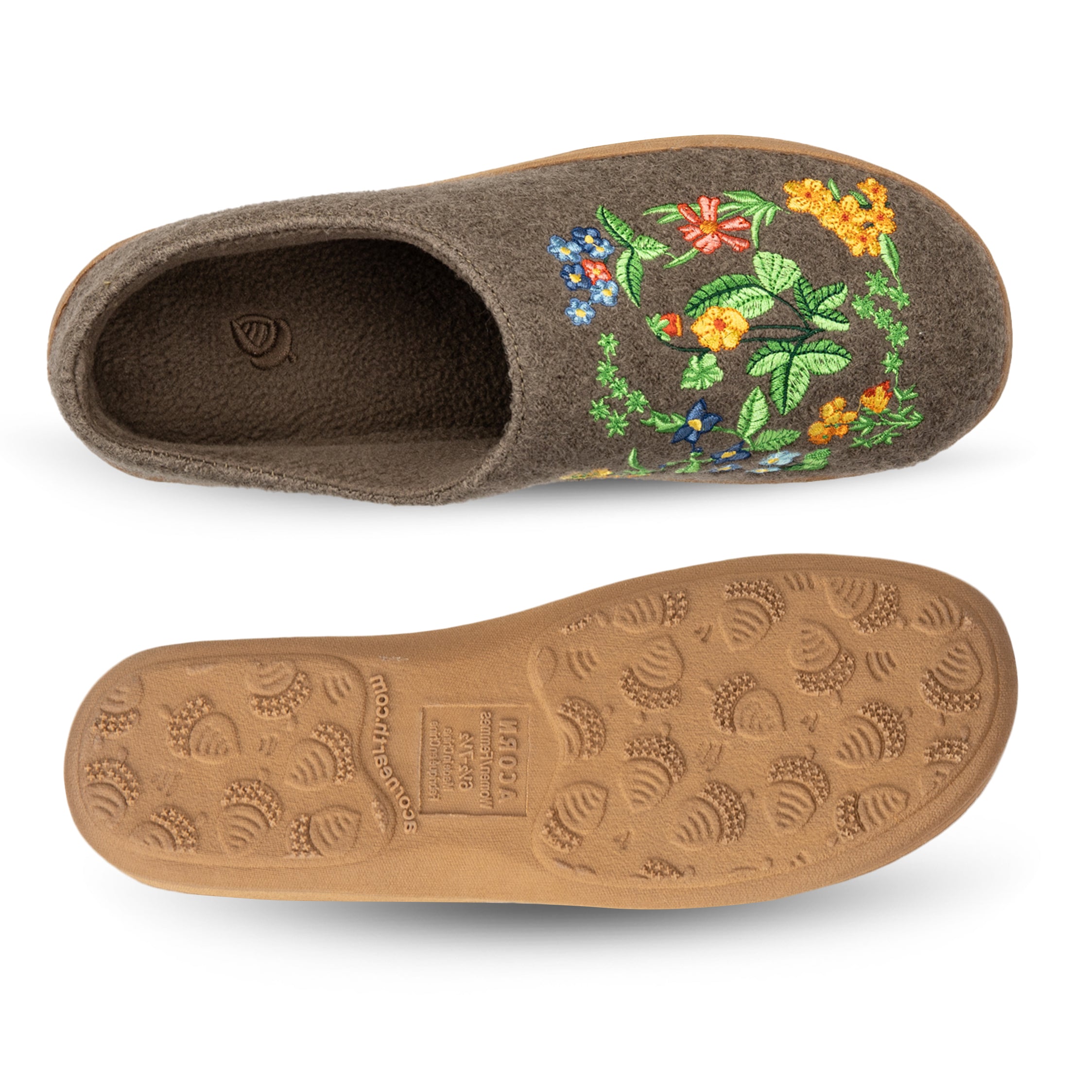 Frauen bestickt gekocht Wolle Clog