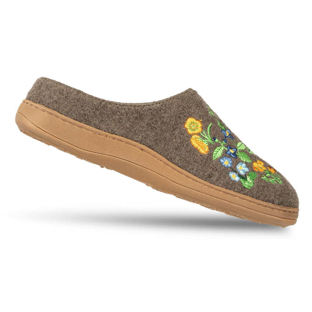 Frauen bestickt gekocht Wolle Clog