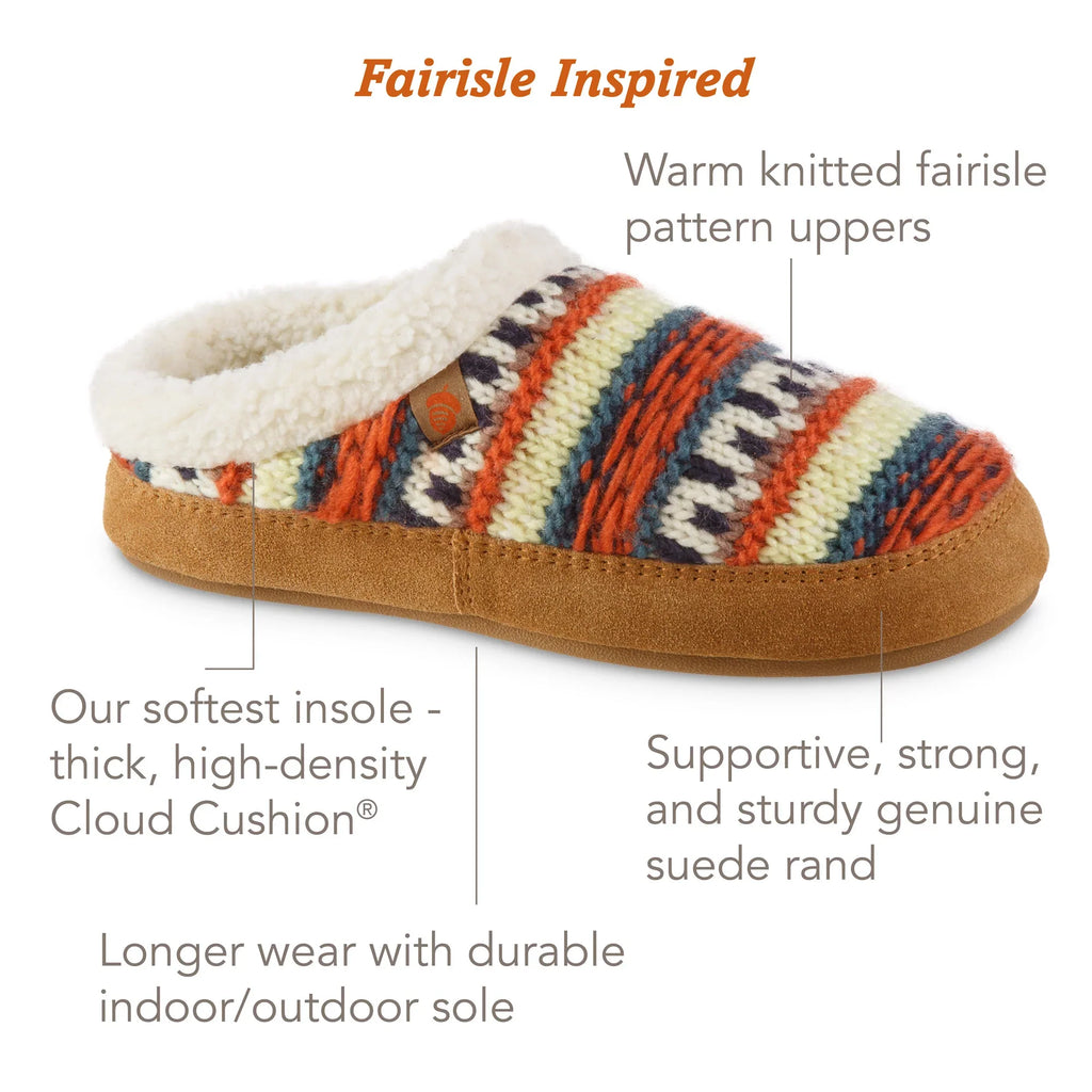 Frauen-Fairisle Knit Clog Slipper