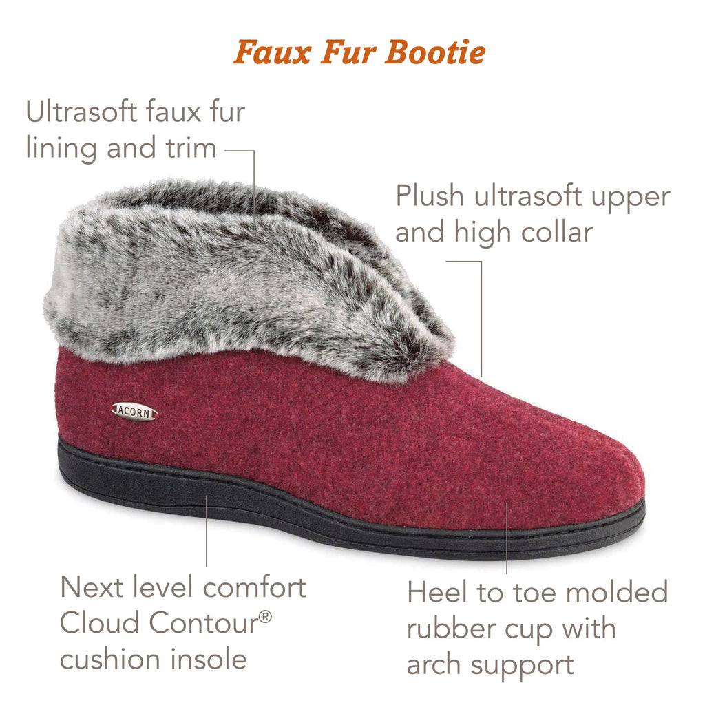 Frauen Faux Fur Chinchilla Bootie Slipper