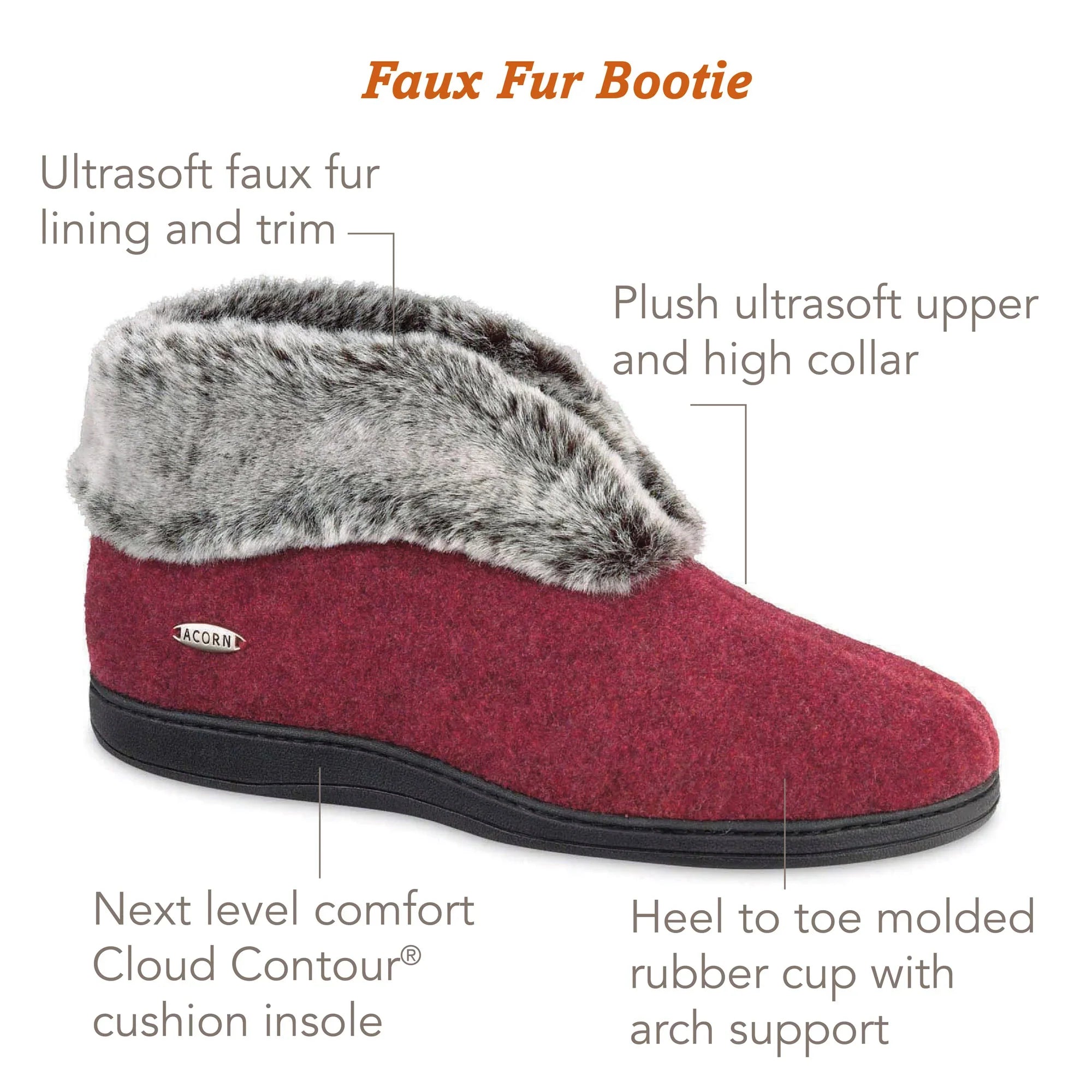 Frauen Faux Fur Chinchilla Bootie Slipper