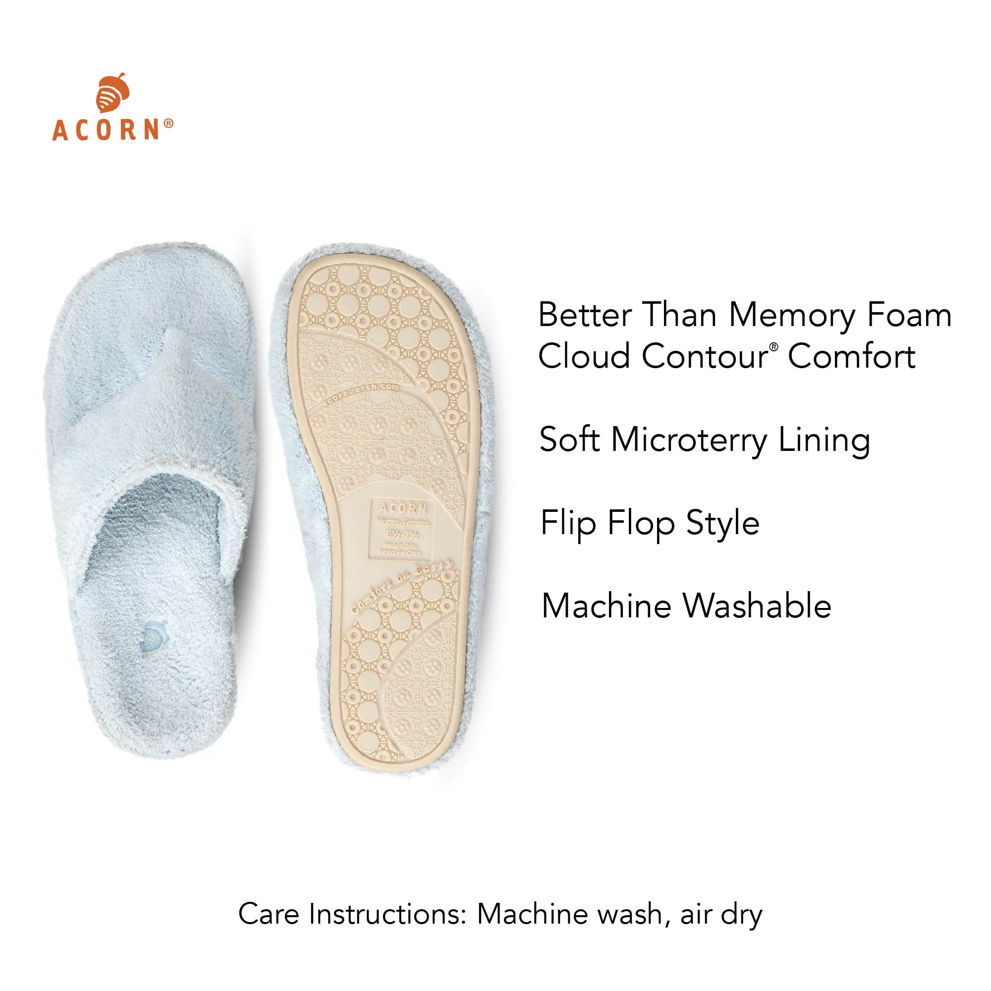 Damen Spa Flip Flop Slippers