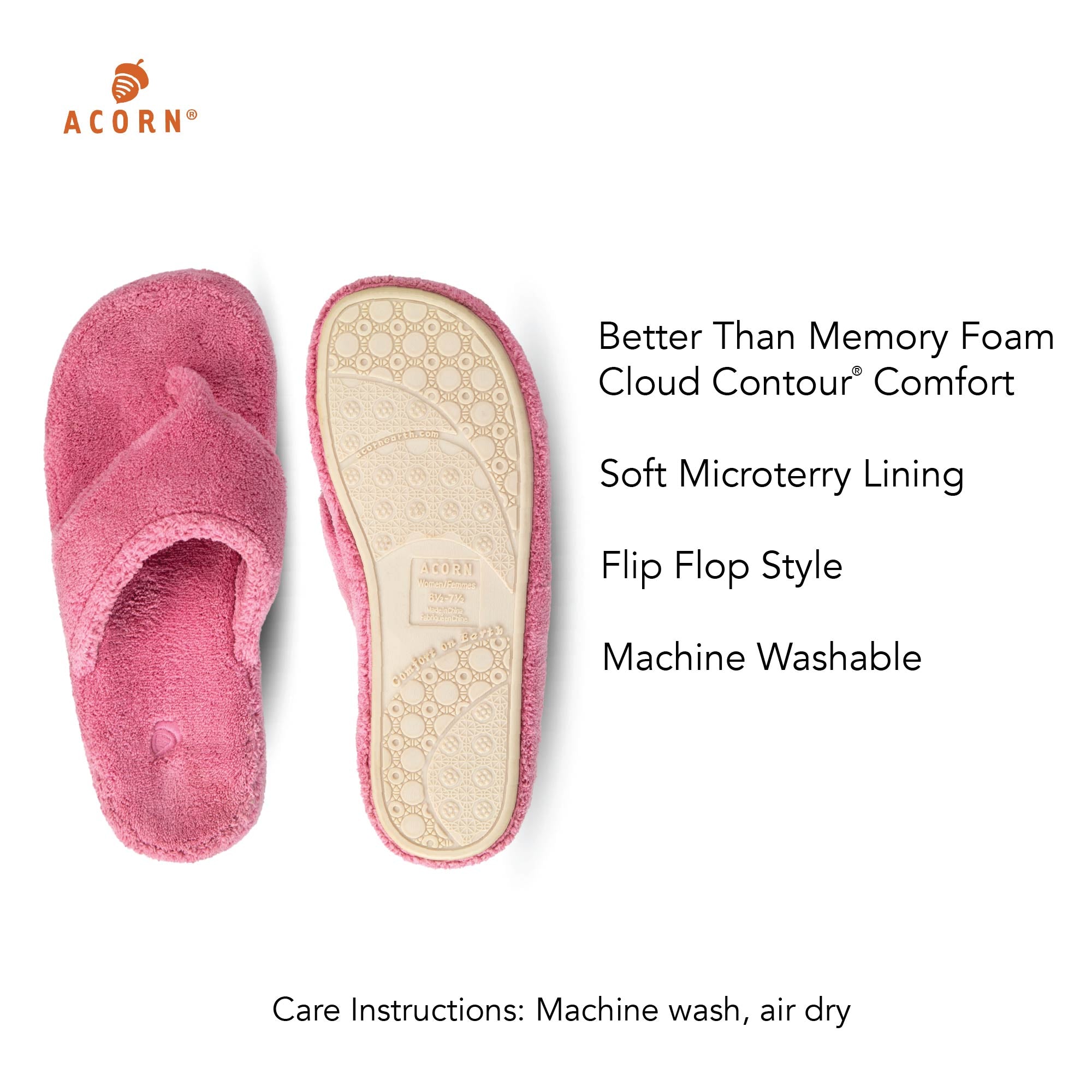 Damen Spa Flip Flop Slippers