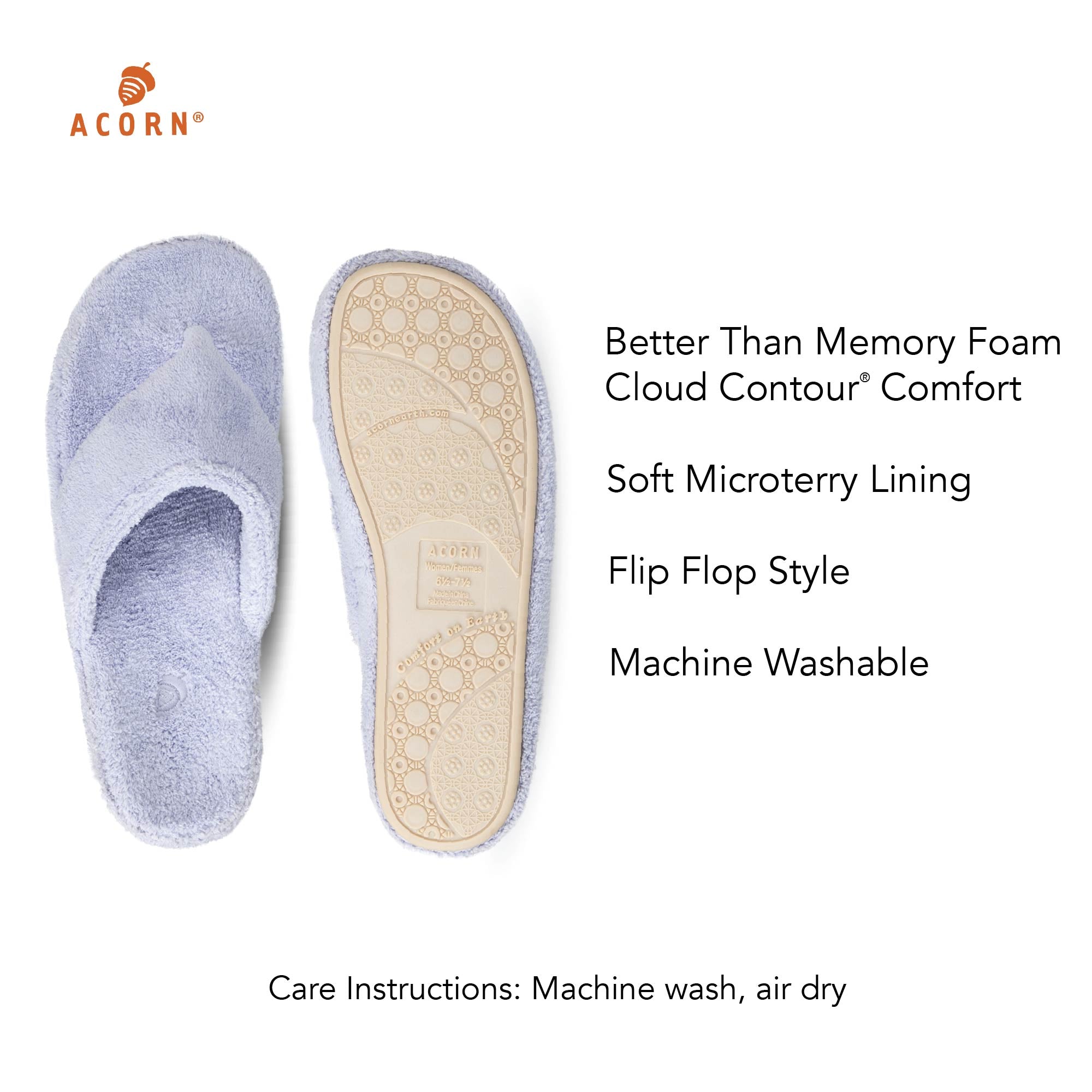Damen Spa Flip Flop Slippers